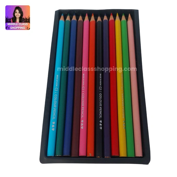 High Qulity Super Fine Tip Color Pencil Set 12 Shades MC566