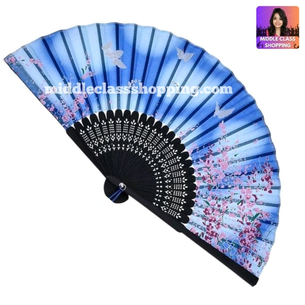 Cute Imported Multicolor Foldable Hand Fan And Unique Gift MC583