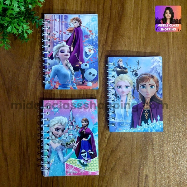 Cute Cartoon Printed Mini Spiral Pocket Diary MC586