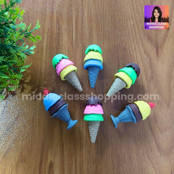 Kids Favorite Big Sized Super Cute Multi Layered  Ice Cream Eraser MC591