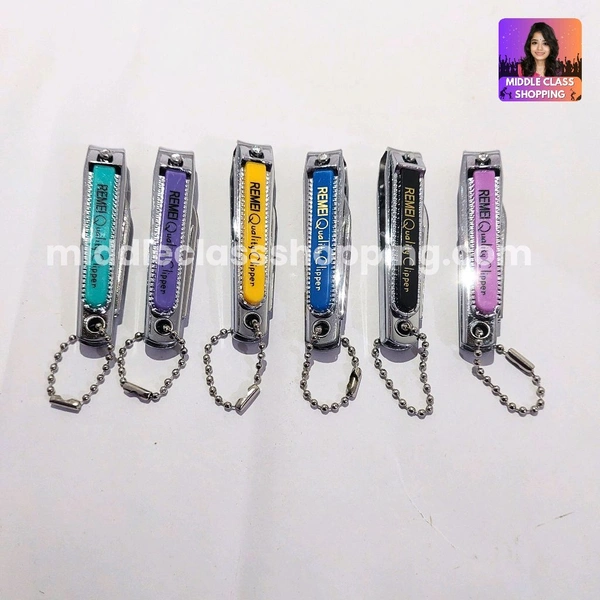 Remei High Quality Solid Colored Metal Nail Cutters With Colorful Top Layer MC597