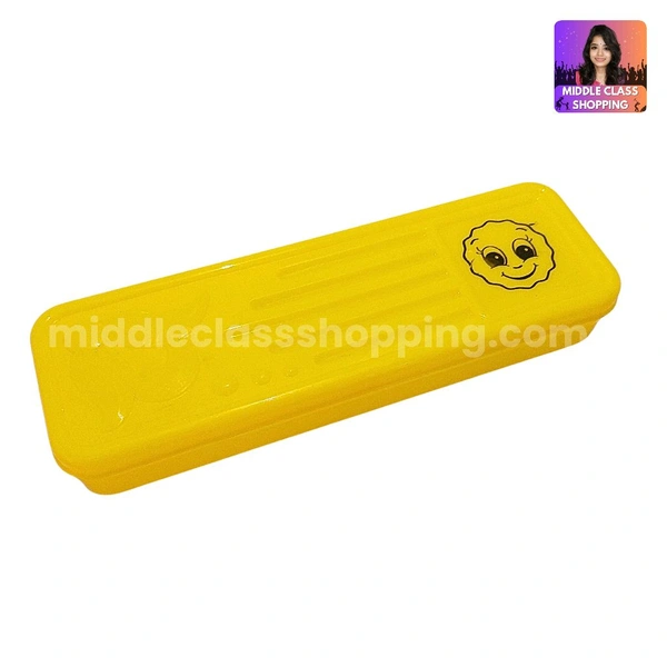Kids Favourite Medium Sized Smiley Pencil Box (19×6cms) MC600