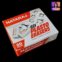 High Quality  Nataraj 621 Plasto Eraser Set (20pcs) MC603