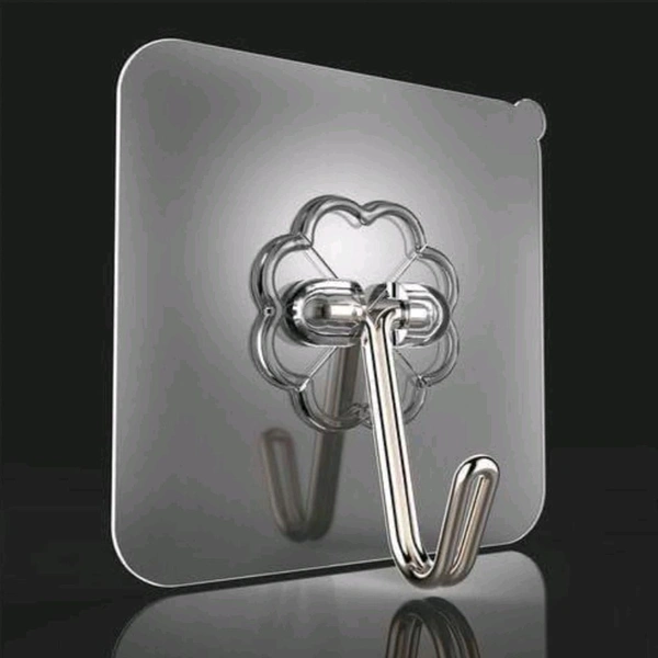 Pack Of 20 Adhesive Transparent Tiles Hooks MC604
