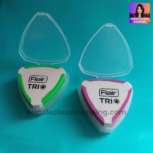 Flair Big Sized Triangle Shaped Eraser With Closing Cap MC633