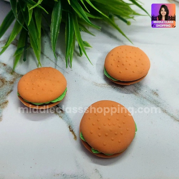 Kids Favorite Big Sized Cute Facny 3D Multilayered Burger Eraser MC647
