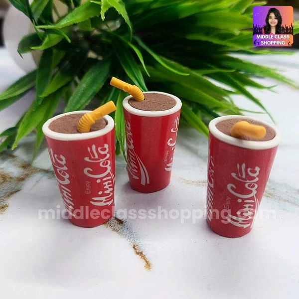 Kids Favorite Big Sized Cute Facny 3D Cola Drink Eraser MC649