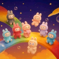 Trending Cute Labubu Surprise Doll Blind Box With Keychain Holder MC656