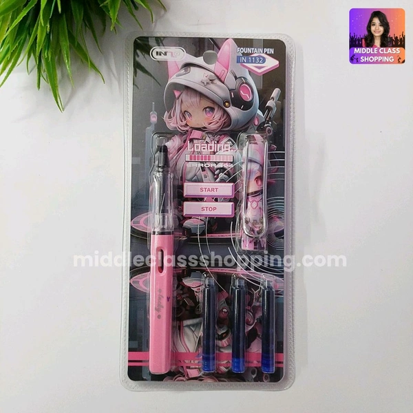 Inzo Students Favorite Loading Error Catridge Pen With 3 Catridges MC657