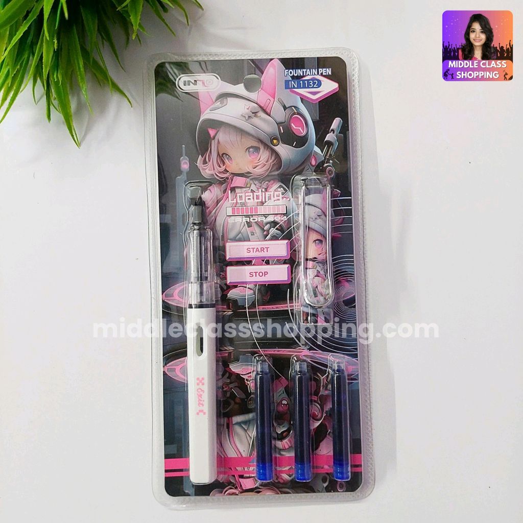 Inzo Students Favorite Loading Error Catridge Pen With 3