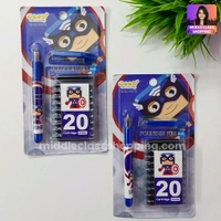 High Quality Cute Students Favourite Colorful Fountain Pen With 20 Long Life Catridges MC658