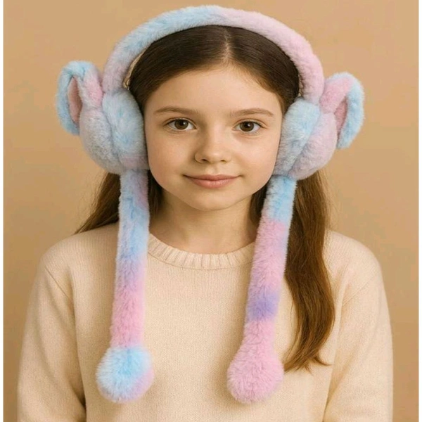 Kids Favorite Cute Gradient Colored Earmuffs With Jumping Ears MC667