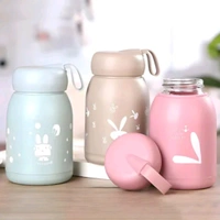 High Quality Multicolored Cute Rabbit Bunny Glass Bottles With Thick Plastic Lamination MC675