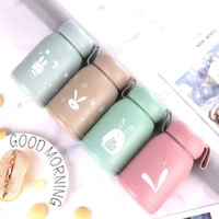 High Quality Multicolored Cute Rabbit Bunny Glass Bottles With Thick Plastic Lamination MC675