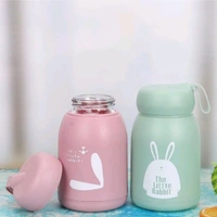 High Quality Multicolored Cute Rabbit Bunny Glass Bottles With Thick Plastic Lamination MC675