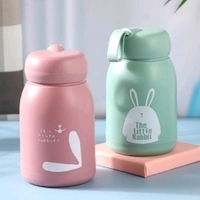 High Quality Multicolored Cute Rabbit Bunny Glass Bottles With Thick Plastic Lamination MC675