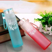 Trending High Quality Hello Master Glass Bottle With Cute Gradient Colors MC680