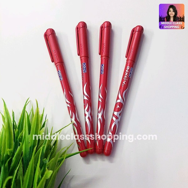 Doms Inxify Shining Super Cute Dark Red Ball Point Pen (RED) MC686