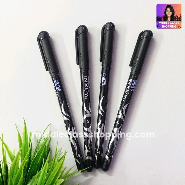 Doms Inxify Shining Super Cute Black Ball Point Pen (BLACK) MC686