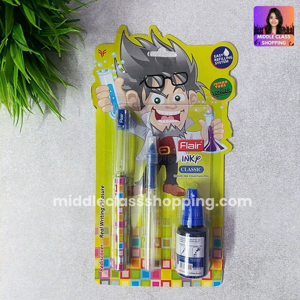 Premium Quality Flair Rediscover Scientist Liquid Ink Fountain Pen With Easy Refilling System MC697