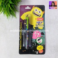 Premium Quality Flair Monster Liquid Ink Round Nib Fountain Pen With 2 Jumpo Catridges MC699