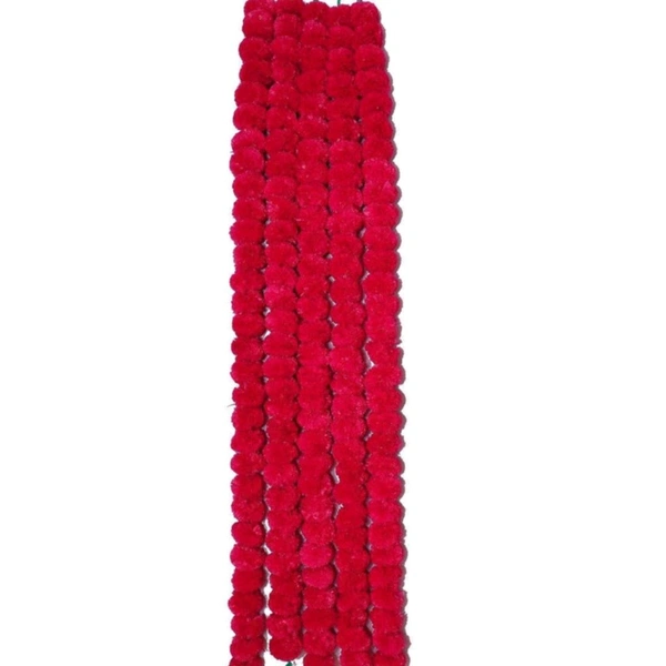Cute Realistic Look Artificial Flower Garland Decoration For Grand Functions, Diwali Decoration, Pooja Room Decoration (RED)  MC727