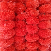 Cute Realistic Look Artificial Flower Garland Decoration For Grand Functions, Diwali Decoration, Pooja Room Decoration (RED)  MC727