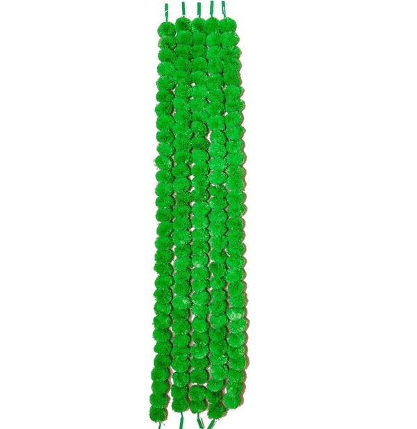 Cute Realistic Look Artificial Flower Garland Decoration For Grand Functions, Diwali Decoration, Pooja Room Decoration (GREEN)  MC728