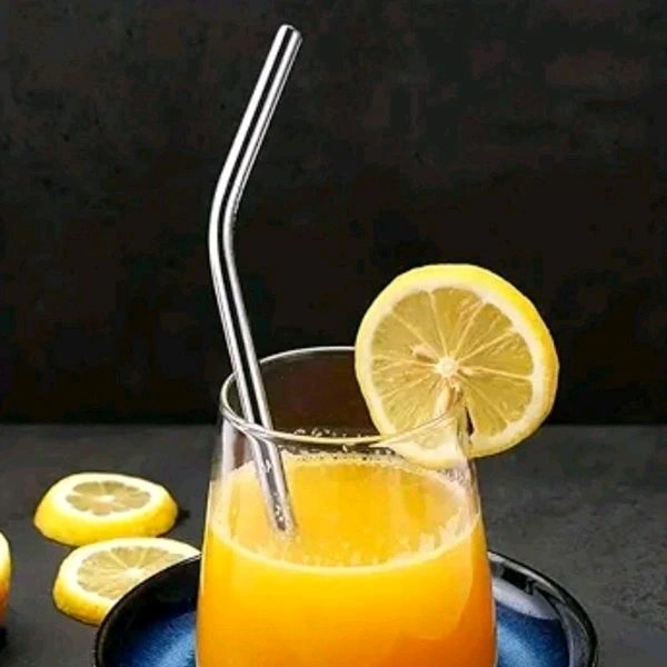 High Quality Reusable 5 in 1 Stainless Steel Straw Set With Cleaning Brush MC730