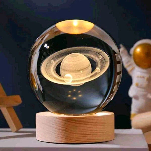 3D Crystal Ball Real Effect Night Lamp And Best Gift (Multi Designs) MC731
