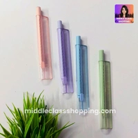 Trending 2 in 1 10cm Scale Ruler With Long Click Eraser MC740