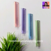 Trending 2 in 1 10cm Scale Ruler With Long Click Eraser MC740