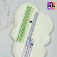 Trending 2 in 1 10cm Scale Ruler With Long Click Eraser MC740