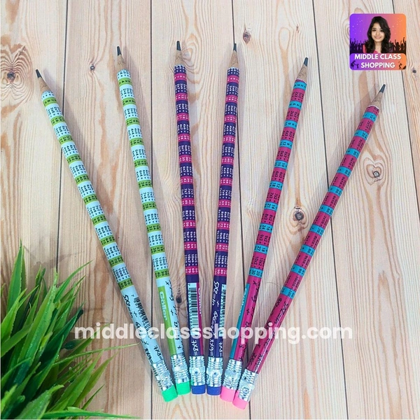 Trending Students Dark Pencils With Maths Tables Prints MC771