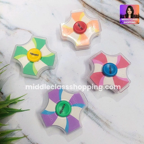 Camlin Big Sized Trendy Rotatable Spinner Spin Erasers MC773