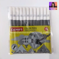 Luxar Premium 12 in 1 Water Color Sketch Pens (BLACK 12pcs) MC775