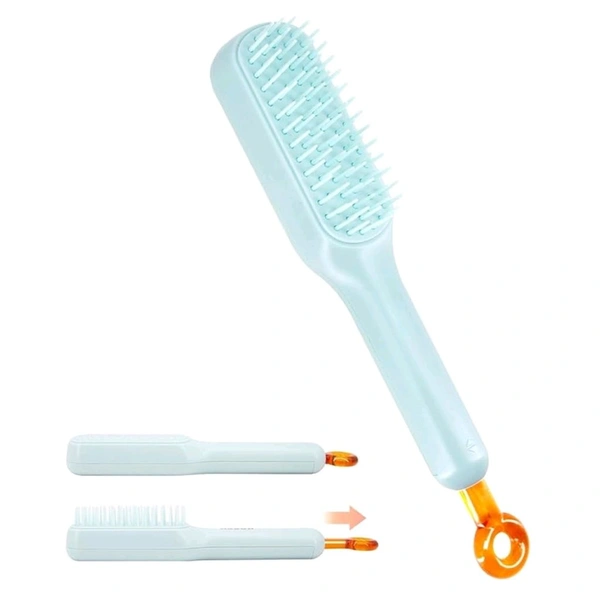 Easy Self Cleaning Hair Brush With Simple Push Hair Removal MC790