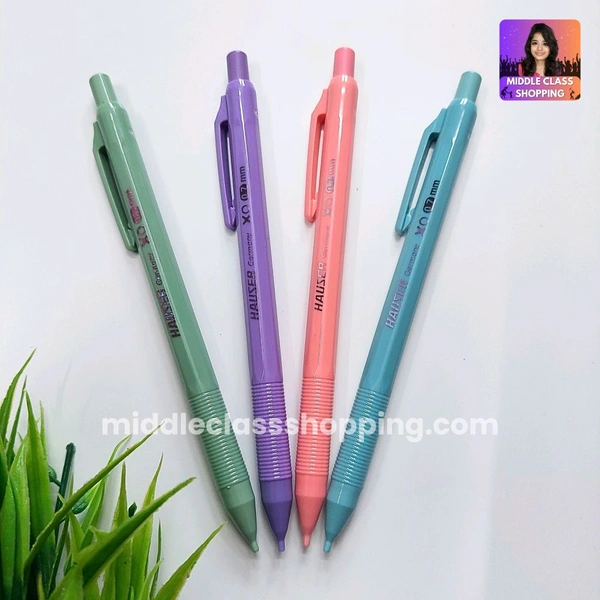 Hauser XO Super Grip Cute Solid Colored Mechanical Click Pencil (0.7mm) MC