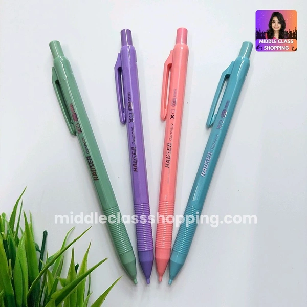 Hauser XO Super Grip Cute Solid Colored Mechanical Click Pencil (0.7mm) MC