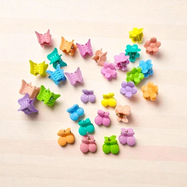 Premium Matte Finished Cute Mini Hair Clips (3pcs) MC808