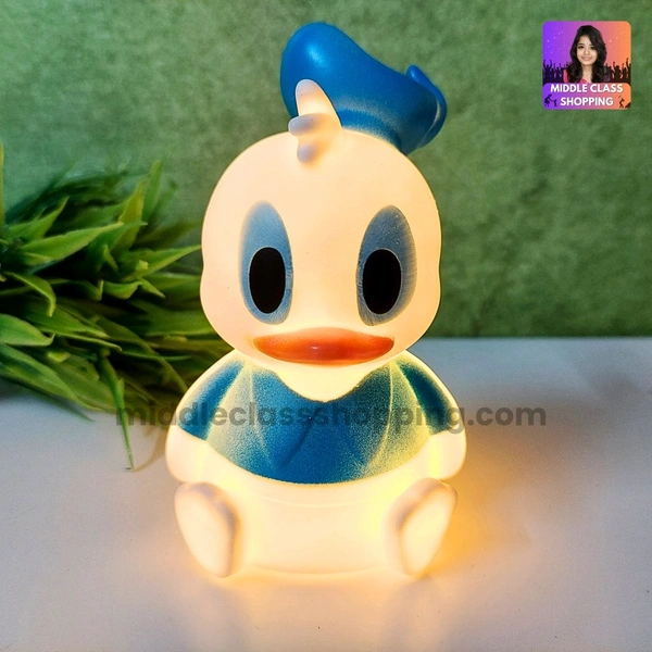 Super Cute Sitting Blue Cap Duck With Cute Night Light And Best Gift MC813