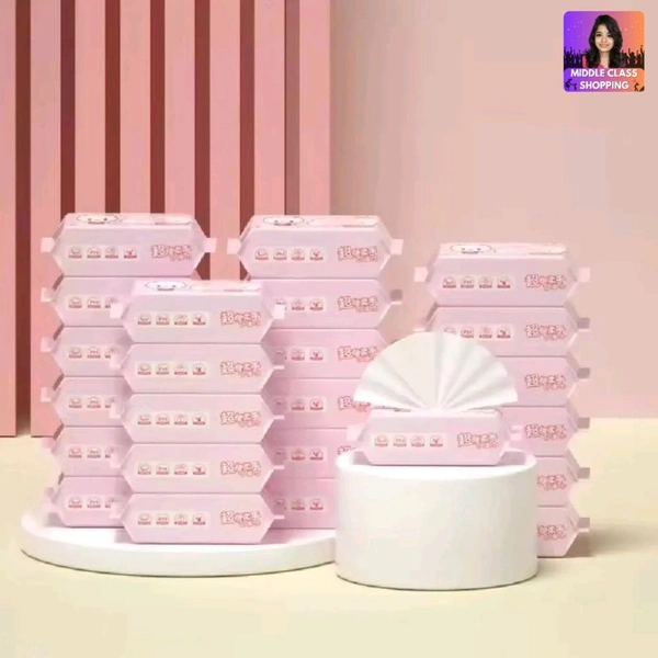 Super Cute  Pocket Friendly Soft Wet Tissues With 8 Wipes MC899