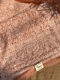 Peach Chikankari Georgette Unstiched Dress