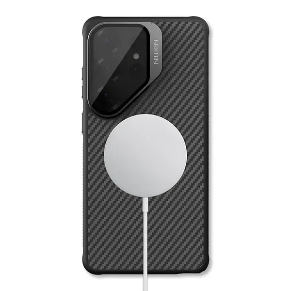 CarboProp Kevlar Magnetic Case with Tinted Camera Cover & Kickstand for Galaxy S26 Ultra