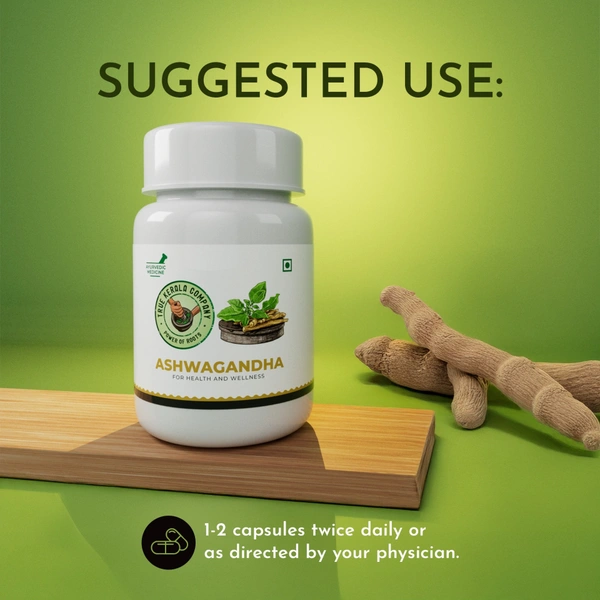 TKC Ashwagandha Capsules for Health and Wellness | Natural Ayurvedic Supplement for Stress Relief, Better Sleep, Memory Support, Focus, Cognitive Health and Immune Strength | 60 Veg Capsules - 2