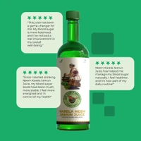 Cutis True Kerala Company Karela Neem Jamun Juice – 500ml, Supports Blood Sugar Control & Overall Wellness - One Size, 1