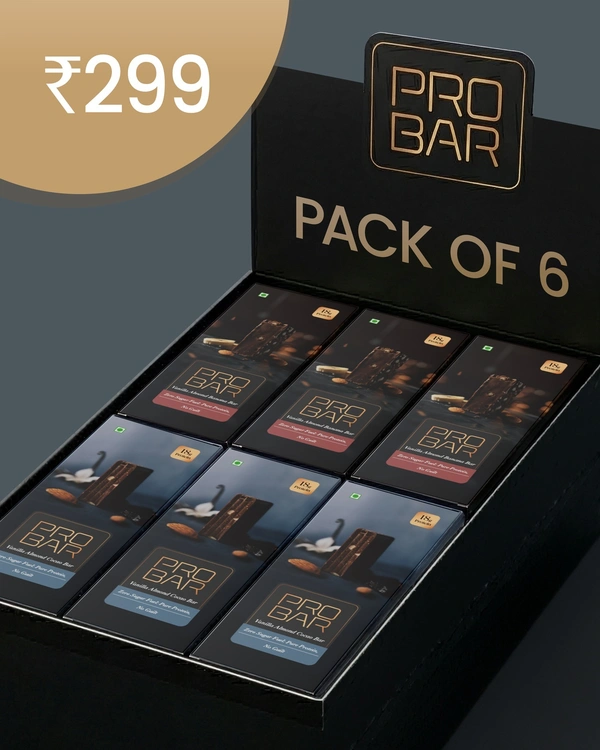 Cutis PRO BAR Pack of 6 Each 50g | 18g. Plant-Based Protein | Sugar-Free & Gluten-Free | New Enhanced Taste | Vanilla Almond Banana & Vanilla Almond Cocoa Bars