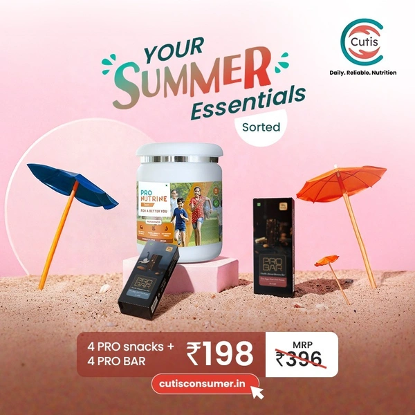 Summer Nutrition Combo Pack with Protein Powder, Energy Snack Bars & Healthy On-the-Go Snacks | Daily Nutrition Support | Balanced Energy Boost | Ideal for Active Lifestyle | Value Pack