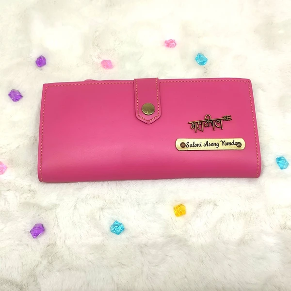 Ladies 2 Fold Wallet - Pink