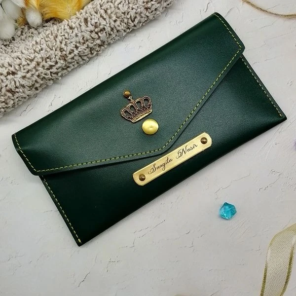 Ladies Minimal Wallet - Olive Green